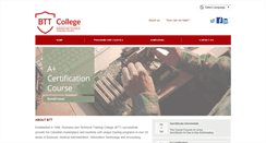 Desktop Screenshot of bttcollege.com