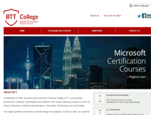 Tablet Screenshot of bttcollege.com